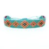 Bracelet perles rocaille turquoise
