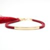 Bracelet tendance femme rouge