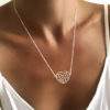 collier coeur argente
