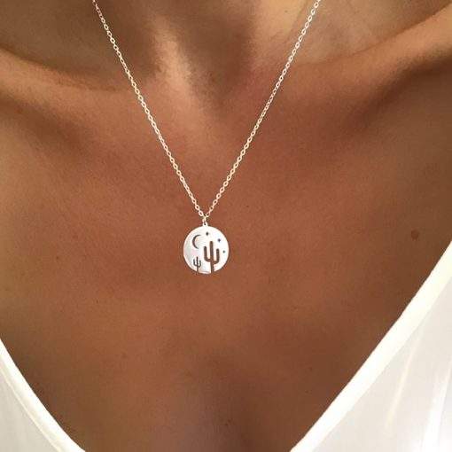 collier medaille acier