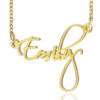 Collier Plaque Or avec Prenom