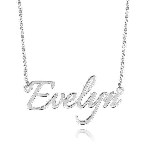 Collier Plaque argent Personnalisable
