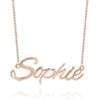 Collier Prenom pour femme en or rose