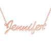 Collier prenom fin en or rose