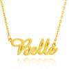 collier prenom fille plaque or