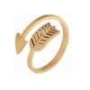 Bague fleche plaque or