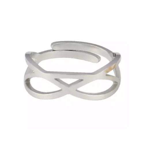 Bague ouverte acier tendance 2024