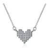 Collier argent femme- coeur