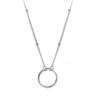 Collier argent femme- pendentif cercle 925