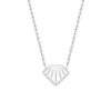 Collier argent femme- pendentif geometrique