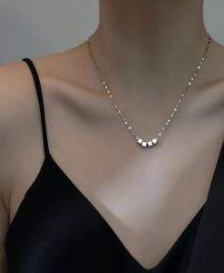 Collier argent femme- pendentif minimaliste