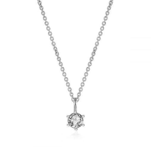 Collier argent femme- pendentif oxyde de zirconium