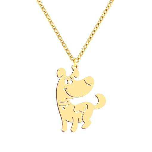 Collier fantaisie femme- pendentif chien