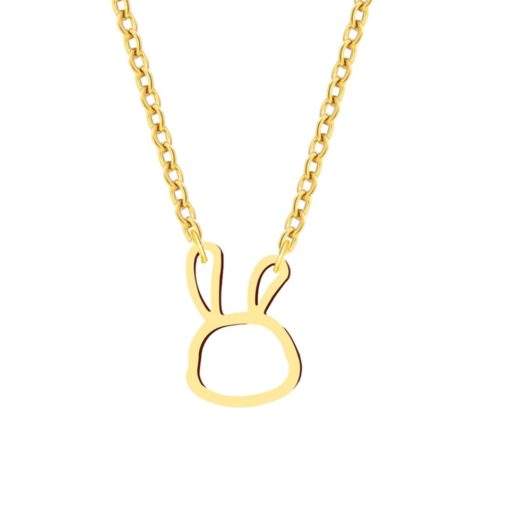 Collier fantaisie femme- pendentif lapin