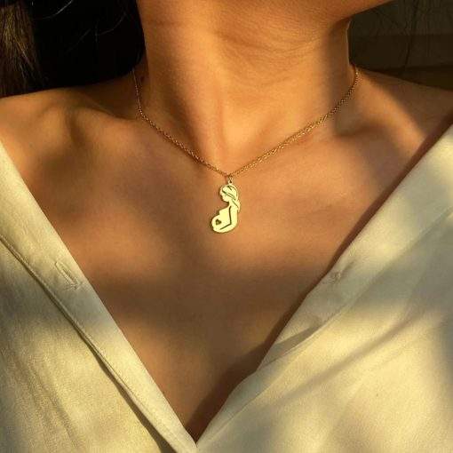 Collier fantaisie femme- pendentif maman