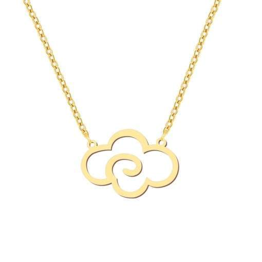 Collier fantaisie femme- pendentif nuage