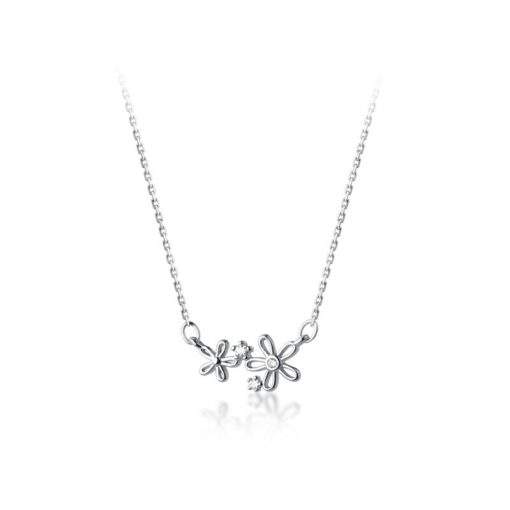 Collier fleurs en argent 925