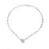 Collier grosse maille argent