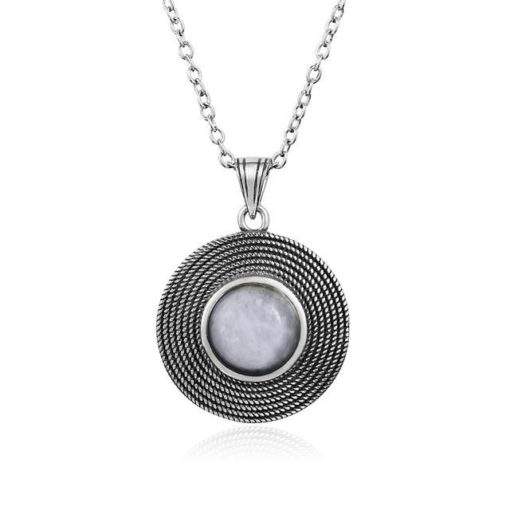Collier pierre de lune argent 925