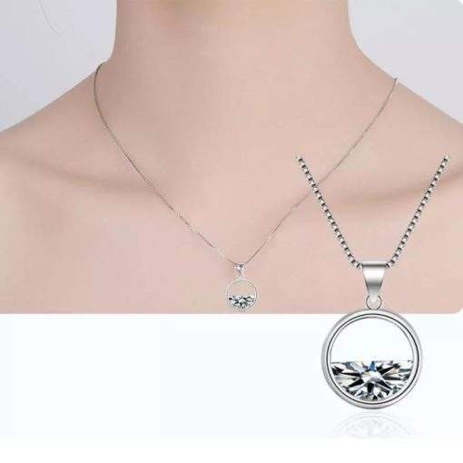 Collier strass en argent BIJOUX BY JULIE