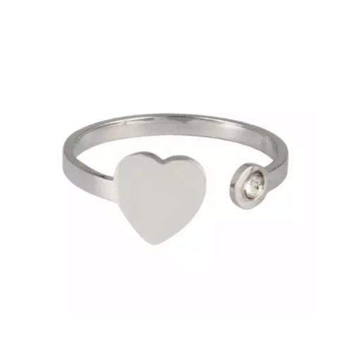 Bague fine coeur