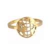Bague minimaliste plaque or
