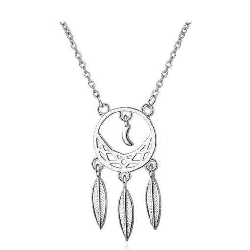 collier argent femme pendentif attrape reves