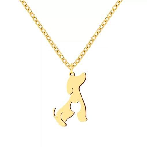 collier coeur chien