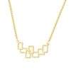 collier geometrique acier