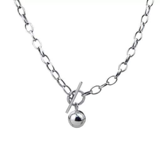 collier grosse maille femme