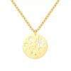 collier medaille fleur