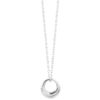 collier minimaliste- cercle argent