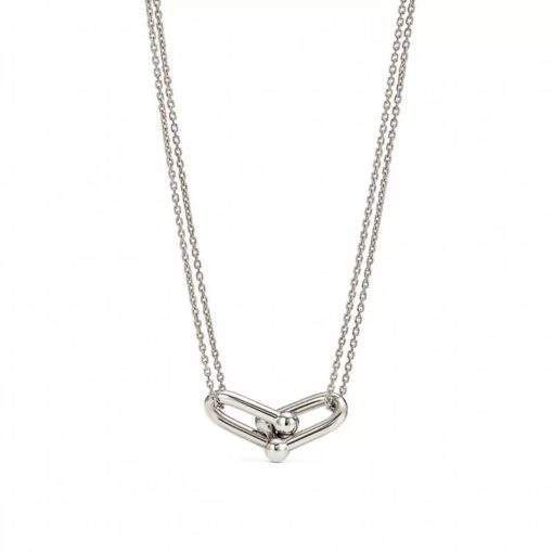 collier minimaliste geometrique argent