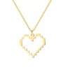 collier minimaliste pendentif coeur