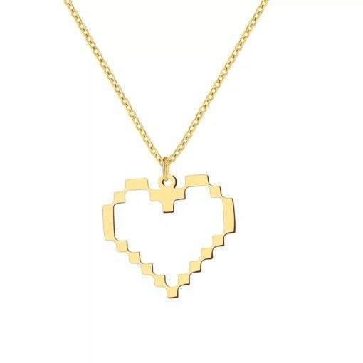 collier minimaliste pendentif coeur