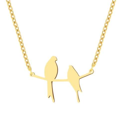 collier oiseau sur la branche