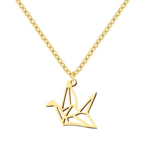 collier origami femme