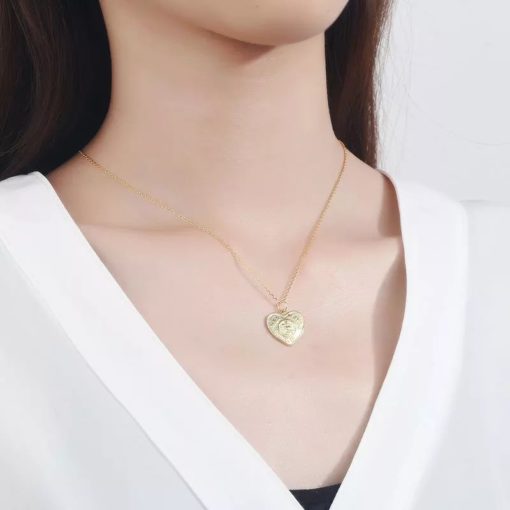 collier pendentif coeur femme