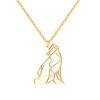 collier pendentif loup