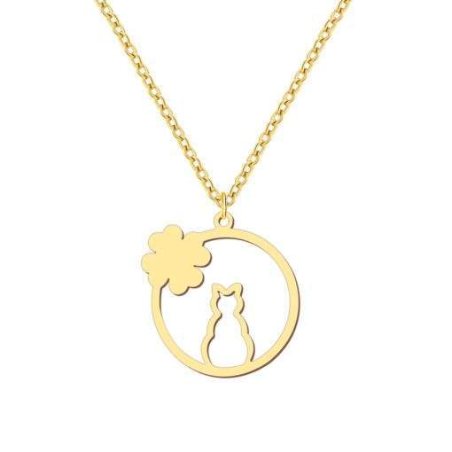 collier porte bonheur chat