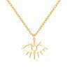 collier porte-bonheur dore