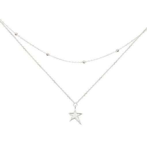 collier satellite argent