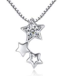 pendentif etoile swarovski argent