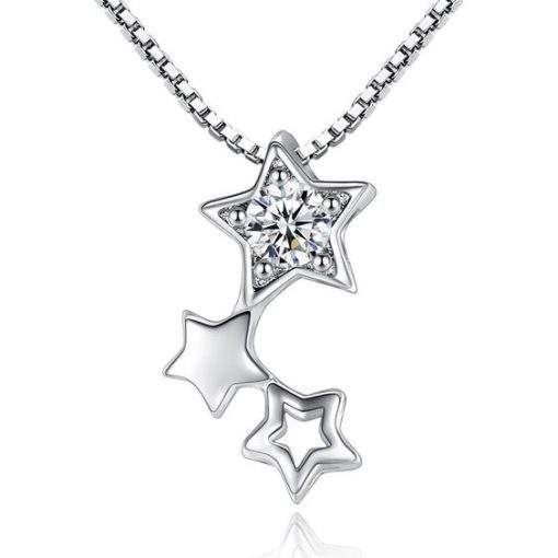 pendentif etoile swarovski argent